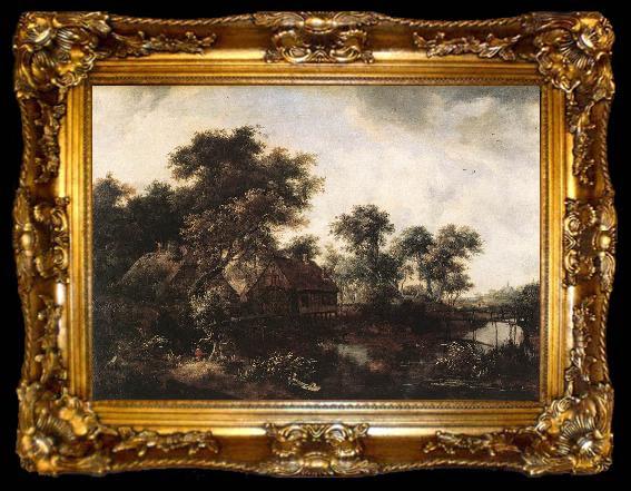 framed  Frank Alfred Bicknell The Water Mill, ta009-2